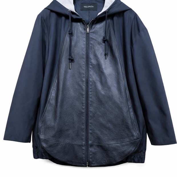 VALENCIA 발렌시아 후드 양가죽 배색 자켓
(새상품컨디션)88까지
