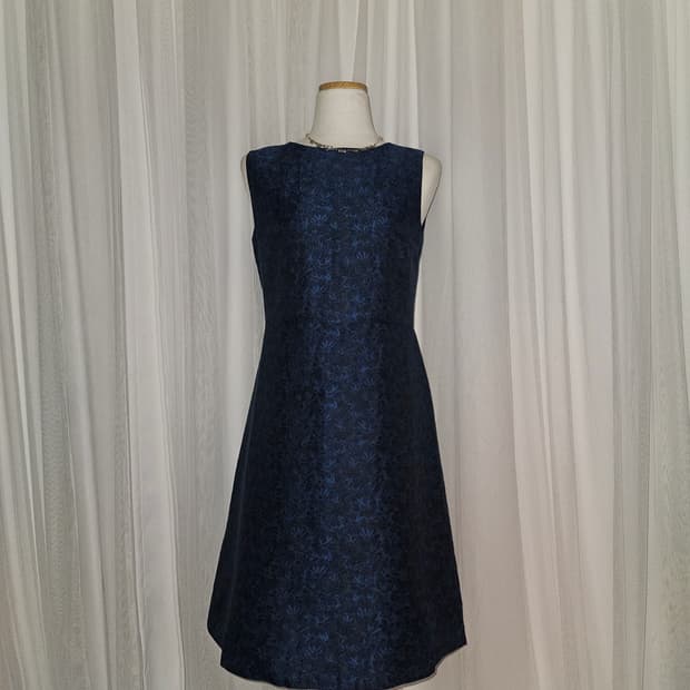 rope picnic 피콕 블루그린 자카드 드레스