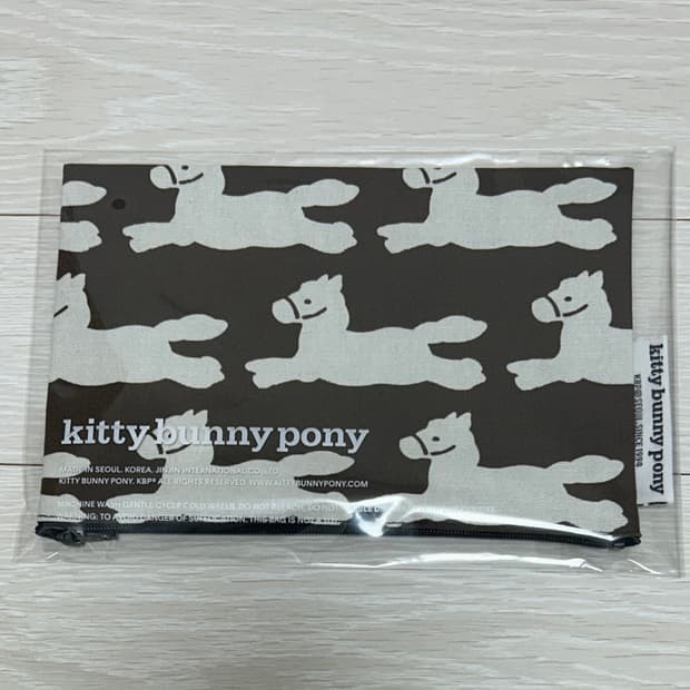 키티버니포니 해피 포니 파우치 말 패턴 미디움