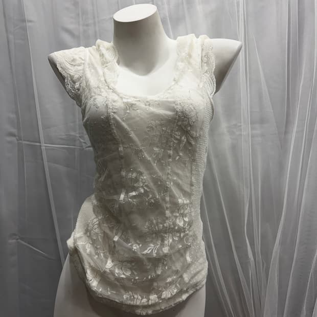 [Derhy] Ruffle Sleeve Top