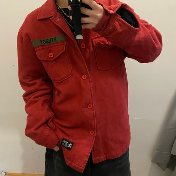 스투시 20주년 서플러스 인슐레이티드 셔츠 자켓