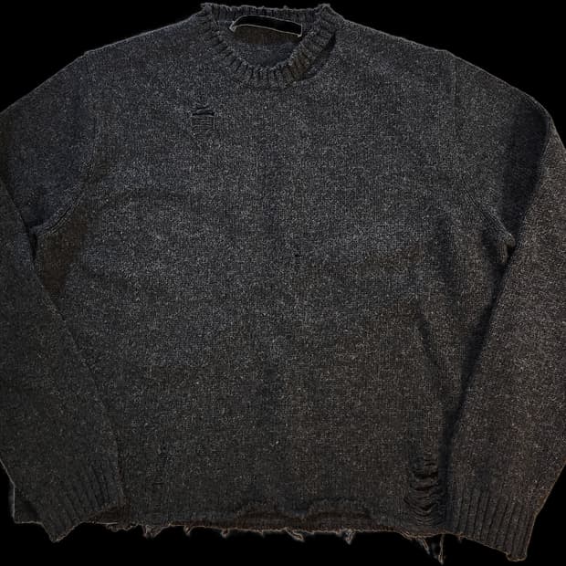 더오픈프로덕트 울 데미지 니트/오픈yy/openyy/604서비스