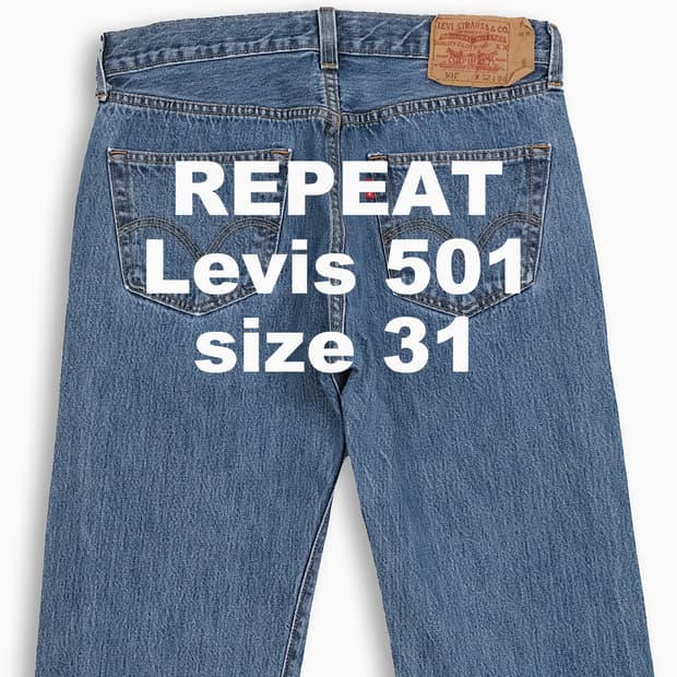 빈티지 리바이스 501 중청 31 인치 LV50132427