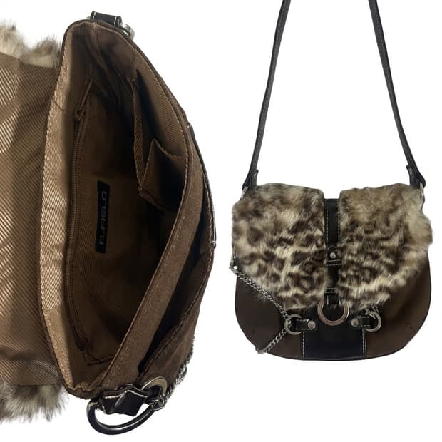 y2k 갸루 호피 크로스백