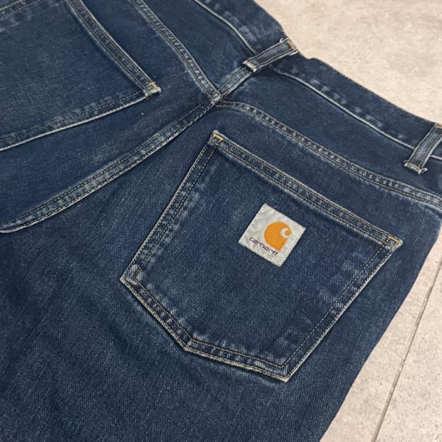 칼하트 WIP 중청 스미스 데님 청바지 28