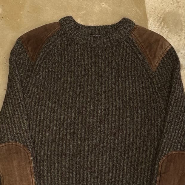 M 폴로랄프로렌 메리노 울 패치 알파카 니트