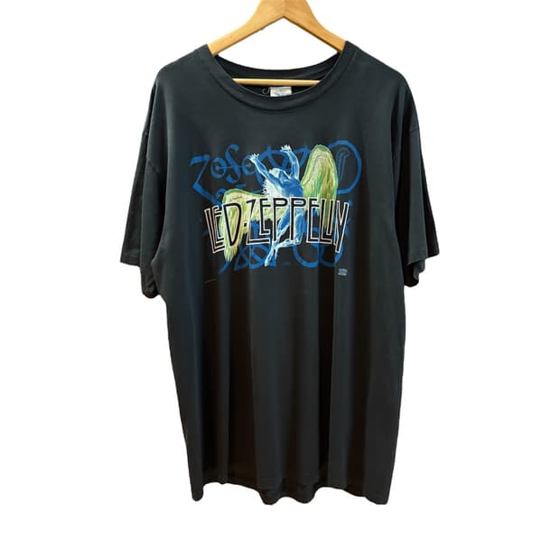 90s Led Zeppelin zoso 티셔츠 og