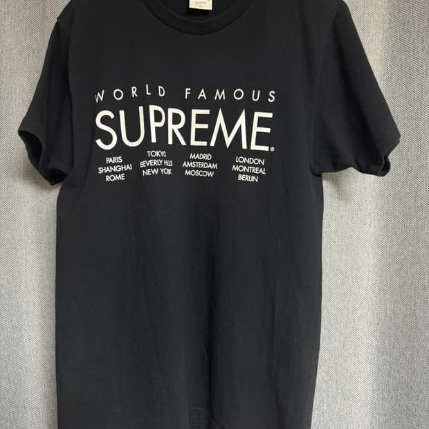 슈프림 월드 페이머스 티셔츠 M