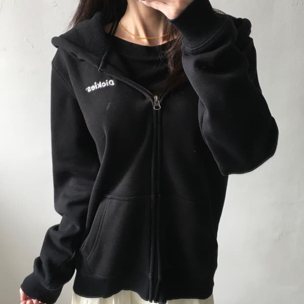 디키즈 가슴로고 후드집업