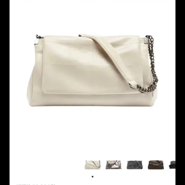 자라 락 플랩 숄더백 크림 화이트 에크루 유나 가방