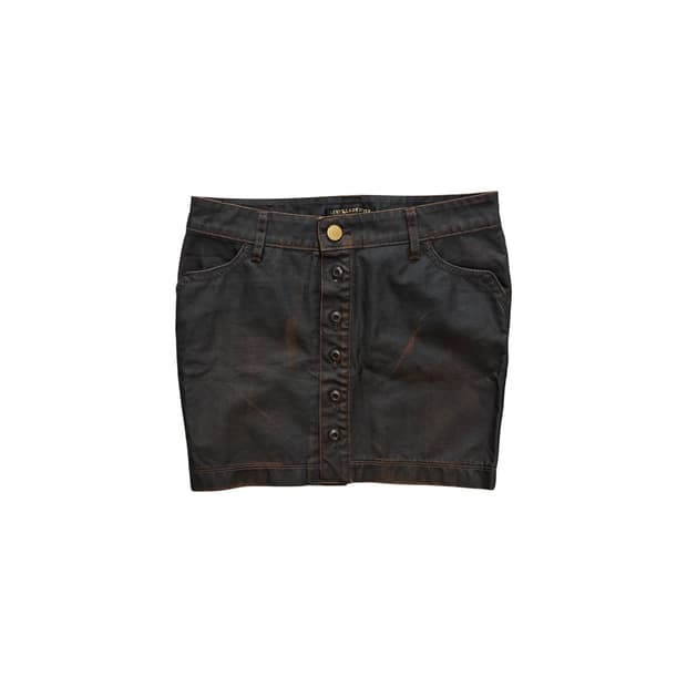 00s Levi's 락시크무드 코팅 버튼 스커트