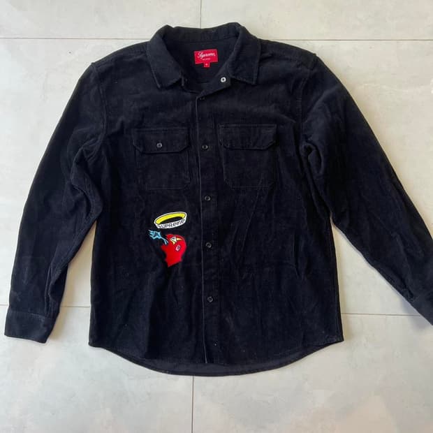 슈프림 곤즈 코듀로이 워크 셔츠