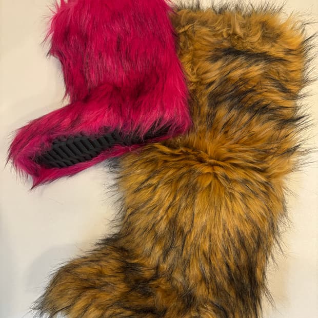 퍼부츠 레드/브라운