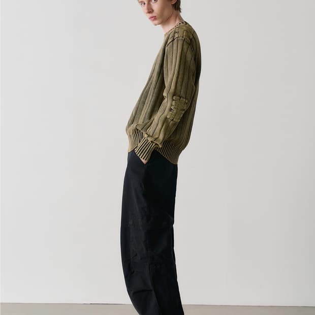 노운 washed cargo pants (black)