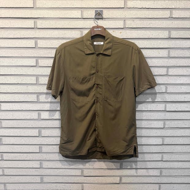 JPN VINTAGE 반팔 셔츠 투 포켓 디테일 카키