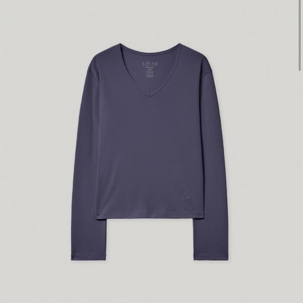 리유니 마고 브이넥 코튼탑