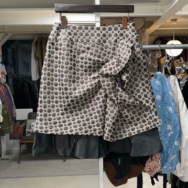 리츠코 시라하마 도트 레이어드 스커트