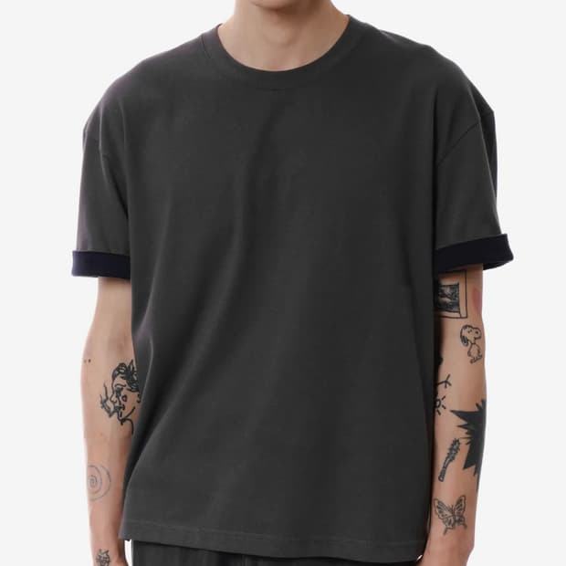 다이브인 LAYERED ROLL-UP T-SHIRTS 반팔