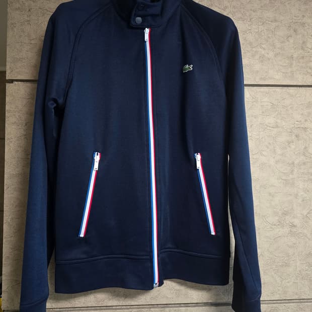 라코스테 네이비 트랙 자켓