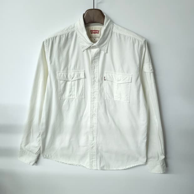 리바이스 화이트 셔츠 M