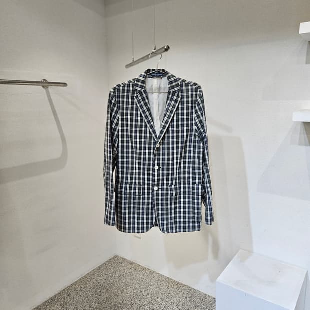 폴로랄프로렌 체크 블레이저