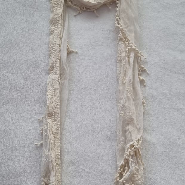 빈티지 모리걸 하구미 오리엔탈 페어리 레이스 머플러