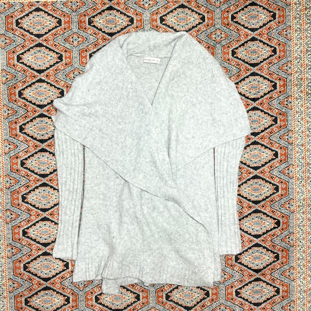 아베크롬비 그레이 숄 가디건 여성S