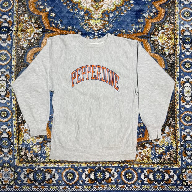 빈티지 80s 챔피온 리버스위브 그레이 스웻셔츠