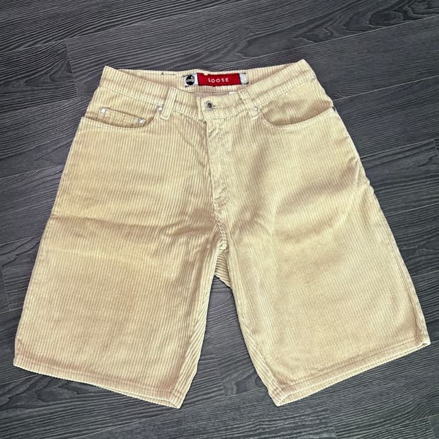 (31) 90s 리바이스 실버탭 코듀로이 반바지 탄 made in usa