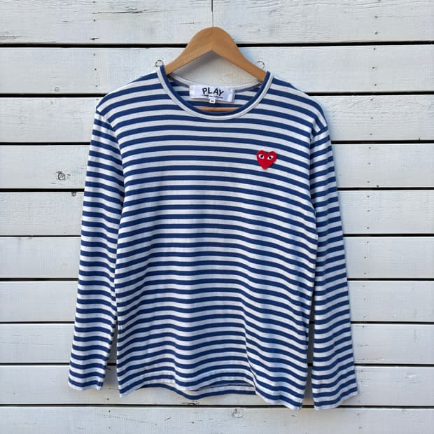 Comme des Garcons 꼼데가르송 스트라이프 롱슬리브 티셔츠