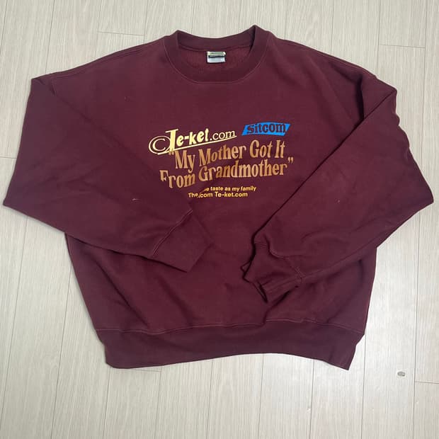 테켓 맨투맨 버건디 