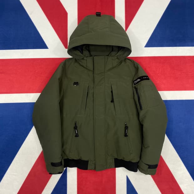 내셔널지오그래픽 덕다운 패딩 100