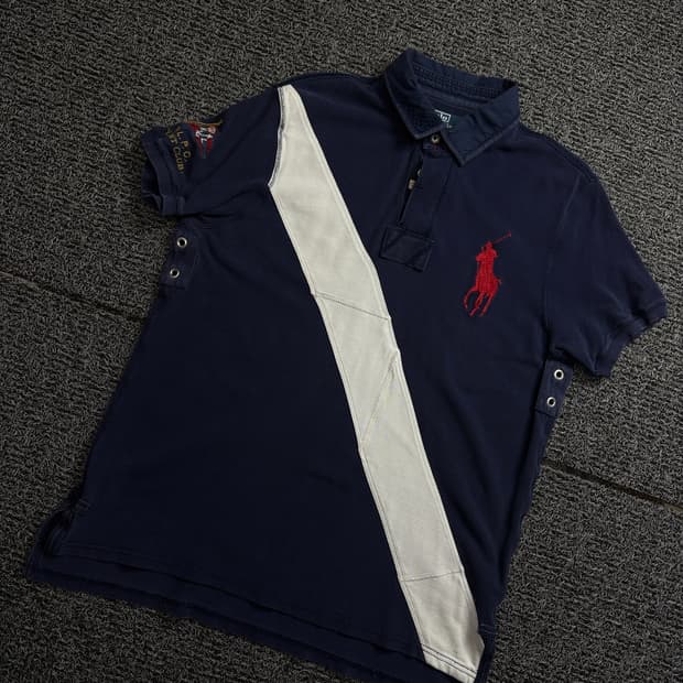 폴로 랄프로렌 빅포니 영국 빅로고 카라 럭비 티셔츠 1909