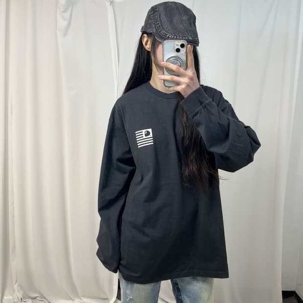 Carhartt WIP Grey State Flag Sweatshirt