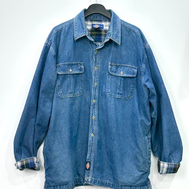 디키즈 데님셔츠 L