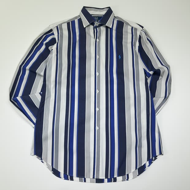 CL419 L 폴로 00s 홍콩판 올드스쿨 코튼 스트라이프 셔츠 남방