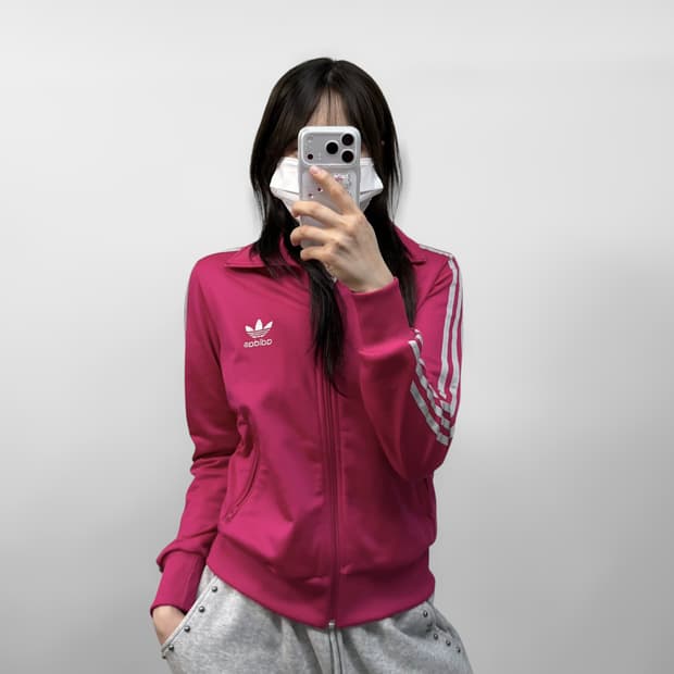 아디다스 파이어버드 트랙탑 져지 핑크
