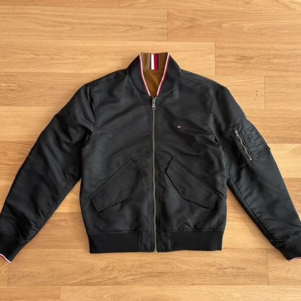 타미힐피거 리버시블 봄버 자켓 M