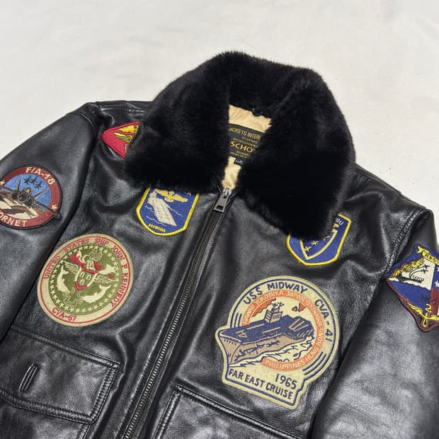 M 쇼트 NYC G-1 가죽 자켓