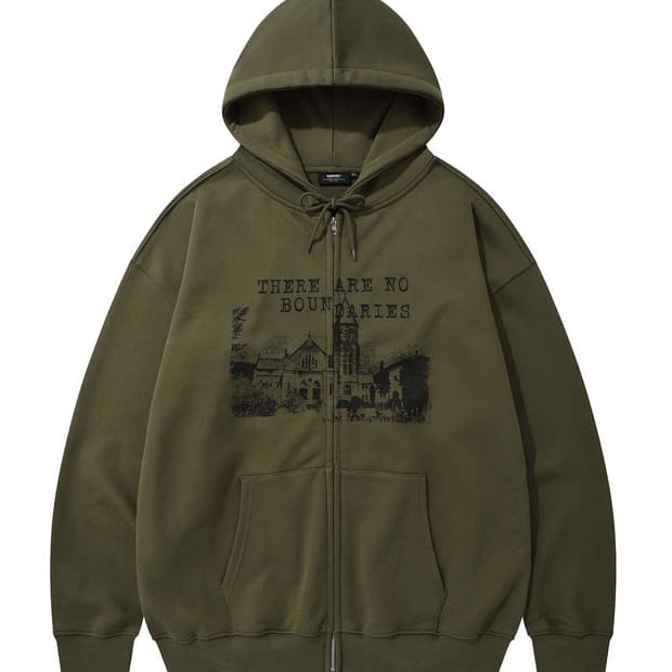 카네이테이 후드집업 올리브 새상품 XL