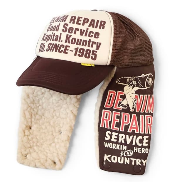 [품절제품/미개봉새상품] kapital 캐피탈 리페어 럼버 트랙 캡 모자