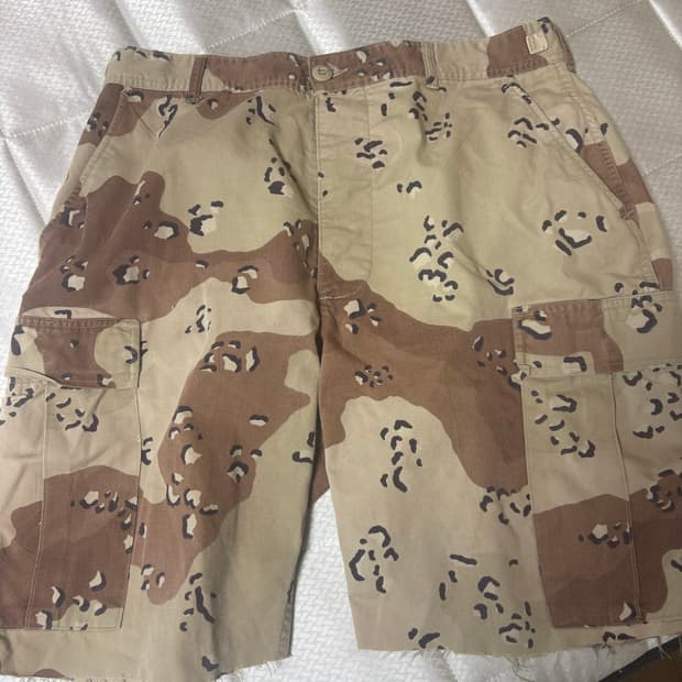 초코칩 카모 팬츠