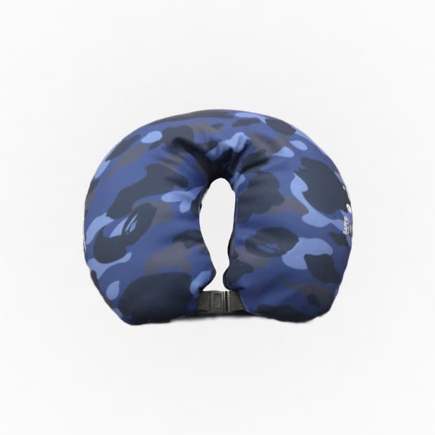 베이프 컬러 카모 목 베게