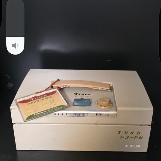 빈티지 후쿠이 상사 휴대용 소형 금고