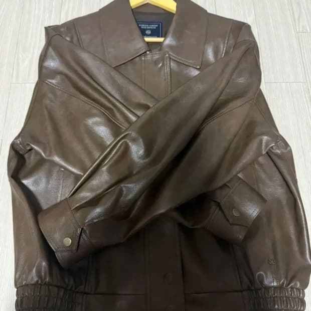 드파운드 가죽자켓 점퍼 브라운 