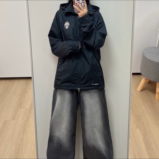 나이키 유벤투스 후드 바람막이 자켓