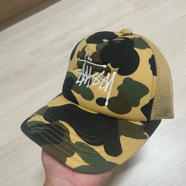 스투시 배이프 메쉬캡