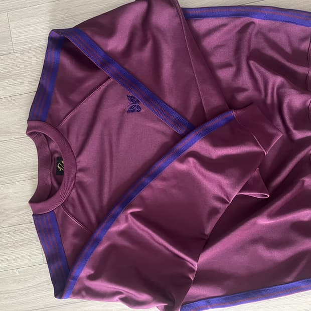 니들스 트랙 크루넥 맨투맨 L 와인 퍼플