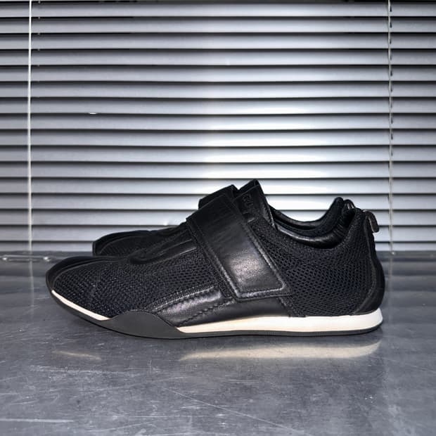 00s 블랙 구찌 스포츠 벨크로 스트랩 스니커