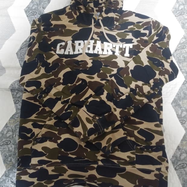 칼하트 카모 후드 티셔츠 M사이즈